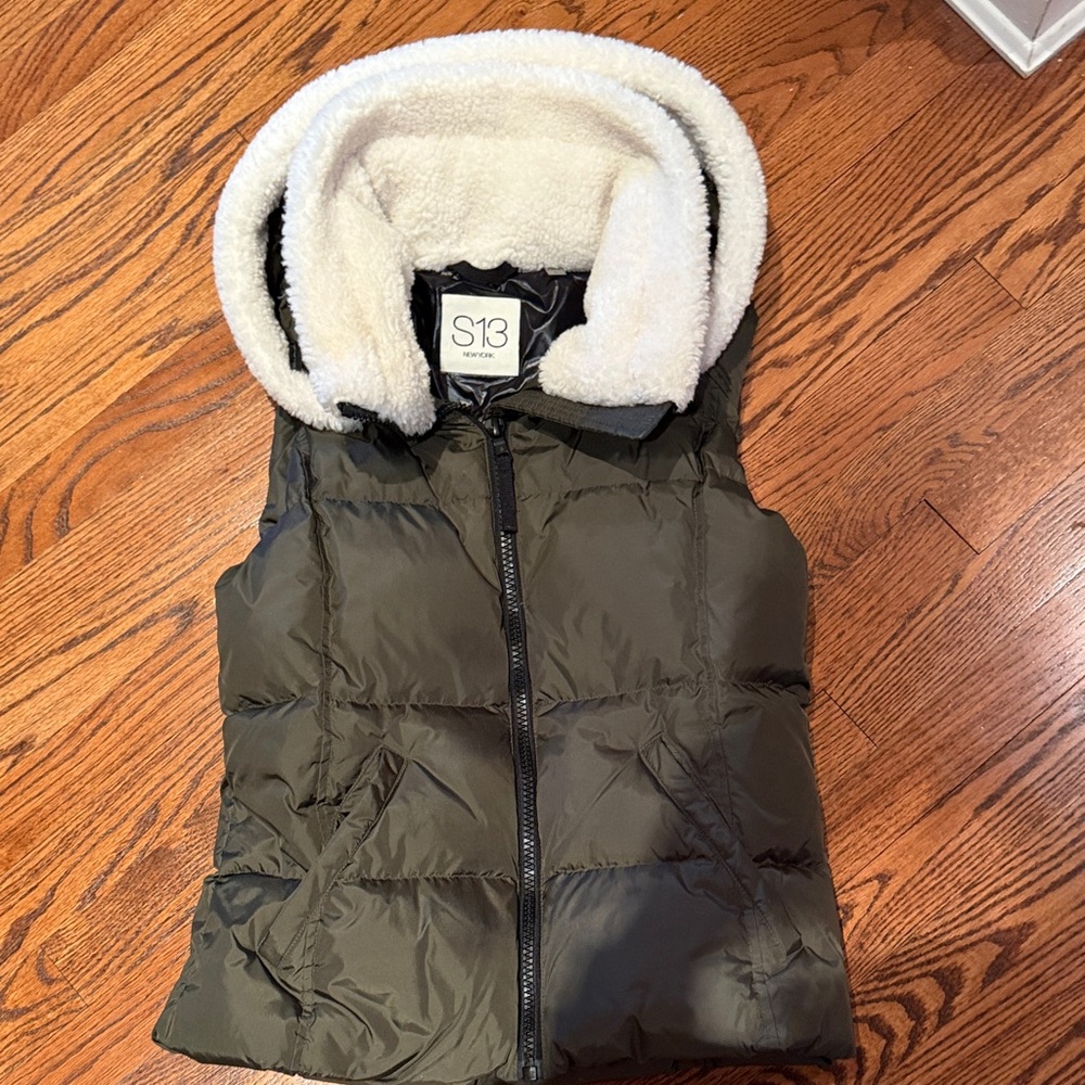 S13 Kids Puffer Vest - Dark Green